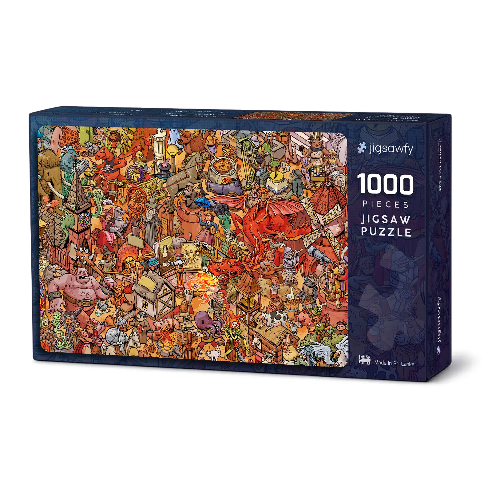 Jigsawfy Fantasy Village 1000-piece jigsaw puzzle box