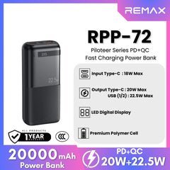 Remax RPP-72 20,000mAh 22.5W Power Bank