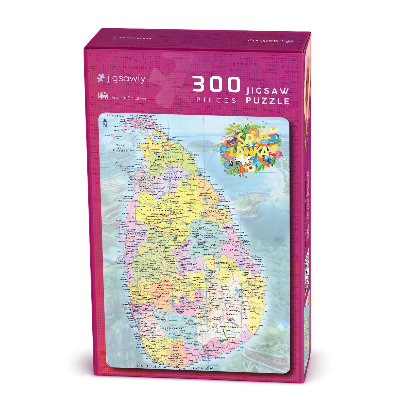 Jigsawfy Sri Lanka Map 300-piece jigsaw puzzle box