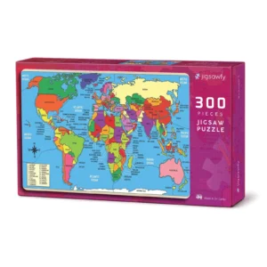 Jigsawfy Compact World Map 300-piece jigsaw puzzle box